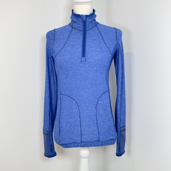lululemon athletica Tops - Lululemon Pace Pusher Half-Zip Pull Over Size 4